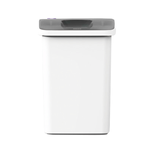 Kosz na śmieci 35 litrów SARAYA plastik biało-szary